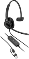 HP Poly Mission 415 USB Mono Headset - Fekete