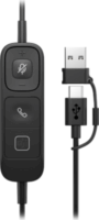 HP Poly Mission 425 Sztereo USB Fejhallgató Headset - Fekete