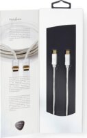 Nedis CCTB64700AL10 USB-C apa - USB-C apa 3.2 Gen 1 Adat és Töltőkábel 60W 1m - Fehér