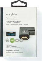 Nedis CVTB34904GY HDMI Apa - HDMI Anya Derékszögű Átalakító Adapter - Fekete
