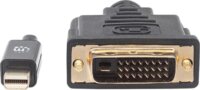 Manhattan 152150 Mini DisplayPort 1.2a Apa - DVI-D Apa 24+1 Kábel 1.8m - Fekete
