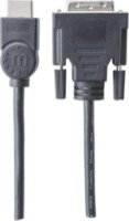 Manhattan 322782 HDMI Apa - DVI-D Apa Dual Link Kábel 1m - Fekete