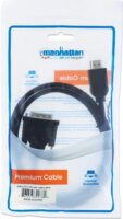 Manhattan 322782 HDMI Apa - DVI-D Apa Dual Link Kábel 1m - Fekete