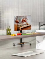 Manhattan 462068 34"-55" LCD TV Gurulós Tartó Állvány - Fekete/Barna
