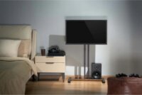 Manhattan 462068 34"-55" LCD TV Gurulós Tartó Állvány - Fekete/Barna