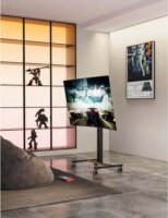 Manhattan 462068 34"-55" LCD TV Gurulós Tartó Állvány - Fekete/Barna
