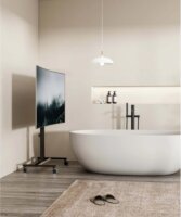 Manhattan 462068 34"-55" LCD TV Gurulós Tartó Állvány - Fekete/Barna