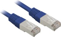 Sharkoon Cat5e F/UTP RJ45 Patch Kábel 10m - Kék
