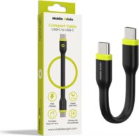 Mobile Origin Compact USB-C Apa - USB-C Apa 2.0 Adat és Töltőkábel 0.1m - Fekete