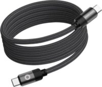 Mobile Origin Magnetic USB-C Apa - USB-C Apa 2.0 Adat és Töltőkábel 60W 1m - Fekete
