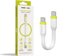 Mobile Origin Compact USB-C Apa - USB-C Apa 2.0 Adat és Töltőkábel 0.1m - Fehér