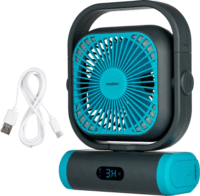 Medion MD 12065 LIFE Okos Hordozható Akkus ventilátor 33cm - Kék / Fekete