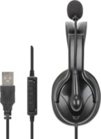 Manhattan 180849 Vezetékes Call Center Mono Headset - Fekete