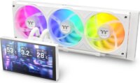 Thermaltake TT ST360 Ultra 360mm ARGB All In One Univerzális CPU Vízhűtés + LCD Kijelző 7" - Fehér