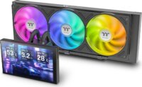 Thermaltake TT ST360 Ultra 360mm ARGB All In One Univerzális CPU Vízhűtés + LCD Kijelző 7" - Fekete