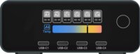 ICY BOX 61222 Diamond Charge 2401 2x USB-A / 4x USB-C Töltőállomás LCD Kijelzővel 240W - Fekete