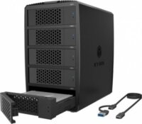 ICY BOX IB-RD3705-CU3 2.5" / 3.5" USB-C 3.2 Gen 1 Külső RAID HDD/SSD ház - Fekete