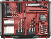 Metabo SB 18 L Set Akkus ütvefúró-csavarozó + 2x 18V Akku + koffer + 78 db-os Tartozékkészlet