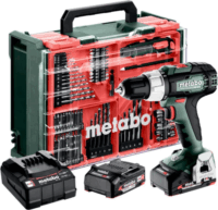 Metabo SB 18 L Set Akkus ütvefúró-csavarozó + 2x 18V Akku + koffer + 78 db-os Tartozékkészlet
