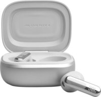 JBL Live Flex 4 Bluetooth Fülhallgató Headset Töltőtokban - Ezüst