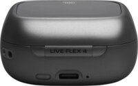 JBL Live Flex 4 Bluetooth Fülhallgató Headset Töltőtokban - Fekete