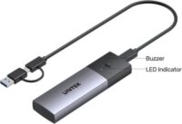 Unitek S1251AGY01 M.2 USB-C Külső SSD Ház - Fekete/Ezüst
