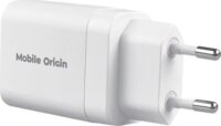 Mobile Origin MO14 EU / USA / UK / AUS Utazó Hálózati Gyorstöltő Adapter 30W - Fehér