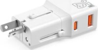 Mobile Origin TAD25-2P-WHT EU / US / UK / AU Utazó Hálózati Töltő Adapter 25W - Fehér