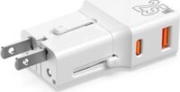 Mobile Origin TAD25-2P-WHT EU / US / UK / AU Utazó Hálózati Töltő Adapter 25W - Fehér