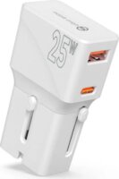 Mobile Origin TAD25-2P-WHT EU / US / UK / AU Utazó Hálózati Töltő Adapter 25W - Fehér