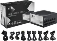 MSI 1000W PRO A1000PL PCIE5 80 PLUS Platinum Moduláris Tápegység