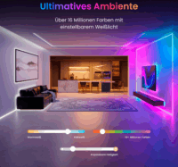SwitchBot LED Strip Light 3 Okos Beltéri Szalad dekoráció 5m - RGB
