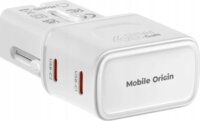 Mobile Origin PW26 EU / US / UK / AU Utazó Hálózati Gyorstöltő Adapter 45W - Fehér