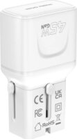 Mobile Origin PW26 EU / US / UK / AU Utazó Hálózati Gyorstöltő Adapter 45W - Fehér