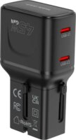 Mobile Origin PW26 EU / US / UK / AU Utazó Hálózati Gyorstöltő Adapter 45W - Fekete
