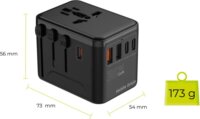 Mobile Origin PW4 EU / UK / US / AUS GaN Utazó Hálózati Gyorstöltő Adapter 35W - Fehér