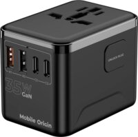 Mobile Origin PW4 EU / UK / US / AUS GaN Utazó Hálózati Gyorstöltő Adapter 35W - Fehér