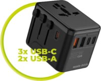 Mobile Origin PW4 EU / UK / US / AUS GaN Utazó Hálózati Gyorstöltő Adapter 35W - Fehér