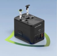 Mobile Origin PW4 EU / UK / US / AUS GaN Utazó Hálózati Gyorstöltő Adapter 35W - Fehér