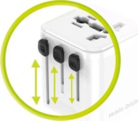 Mobile Origin PW30 EU / UK / US / AUS Univerzális Utazó Hálózati Adapter - Fehér