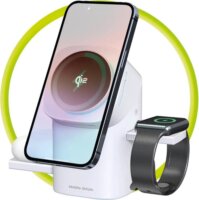 Mobile Origin PW11 3 az 1-ben Qi2 Wireless Töltőállomás 20W - Fehér