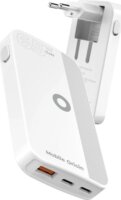 Mobile Origin GAN-65W-SLM-WHT USB-A / 2x USB-C GaN Hálózati Gyorstöltő Adapter 65W - Fehér