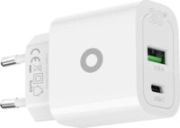 Mobile Origin MO12 USB-A / USB-C Hálózati Töltő Adapter 20W - Fehér