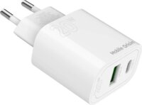 Mobile Origin MO12 USB-A / USB-C Hálózati Töltő Adapter 20W - Fehér