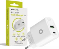 Mobile Origin MO12 USB-A / USB-C Hálózati Töltő Adapter 20W - Fehér