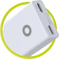 Mobile Origin TÜV MO18 2x USB-C Slim Hálózati Gyorstöltő Adapter 30W - Fehér