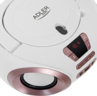 Adler AD 1181wc Hordozható CD-MP3 Lejátszós /FM Rádió - Fehér / Réz