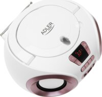 Adler AD 1181wc Hordozható CD-MP3 Lejátszós /FM Rádió - Fehér / Réz