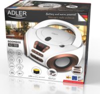 Adler AD 1181wc Hordozható CD-MP3 Lejátszós /FM Rádió - Fehér / Réz