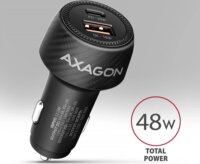 Axagon PWC-PQ48 USB-C (PD) + USB-A QC4 Autós Gyorstöltő 48W